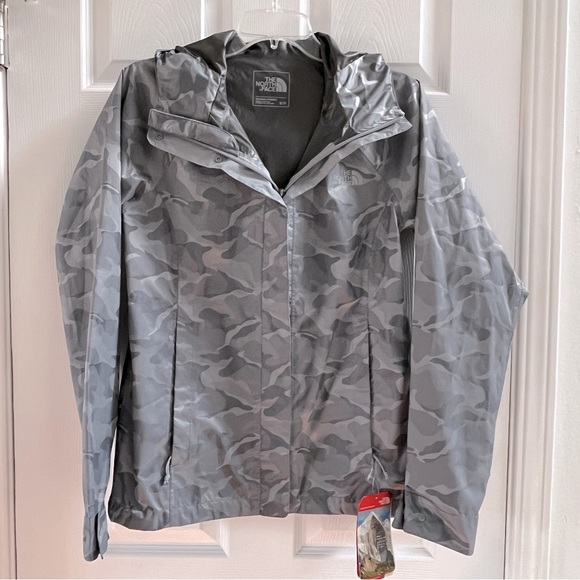 New The North Face Novelty Venture Jacket Mid Grey Camo - Picture 2 of 8